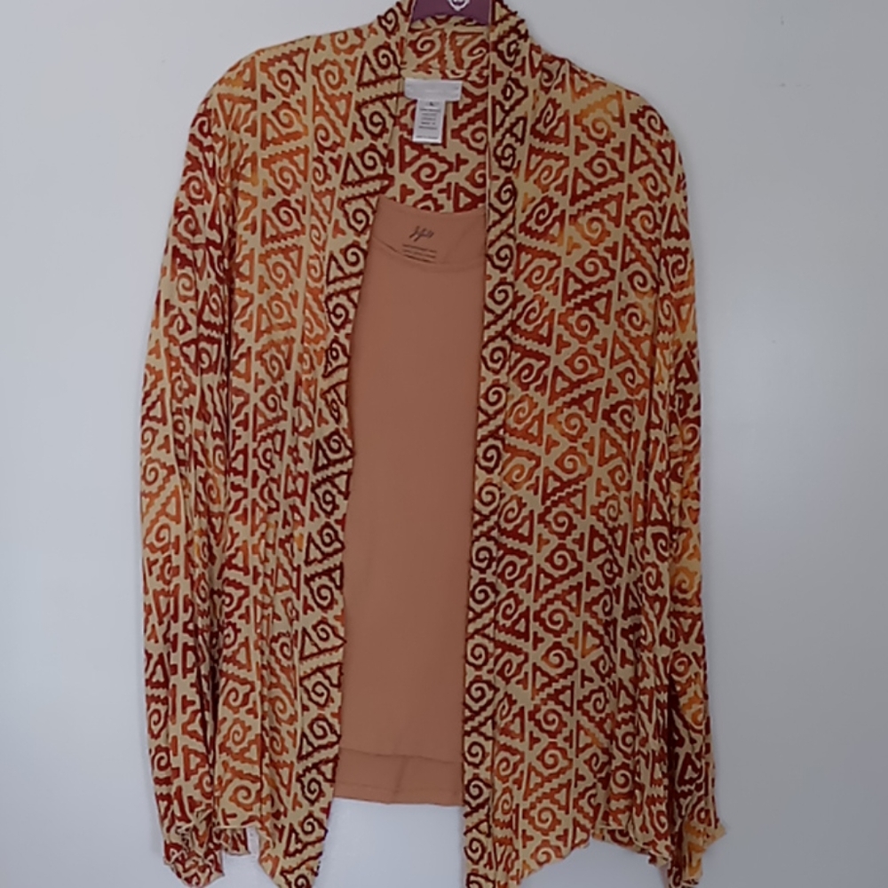 Soft Surroundings jacket and J Jill tank